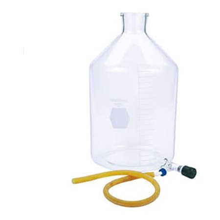 Cp Lab Safety. Kimble Kimax Reservoir Bottle W/ Bottom Valve Outlet, 5000ML 14612F-5000